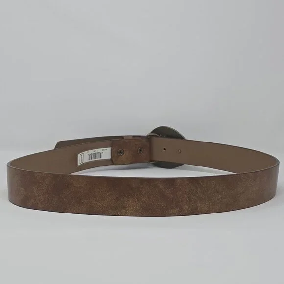 Guess Brown Boho Belt with Stone and Beaded Teardrop Buckle Size Large - Picture 6 of 11